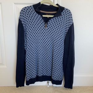 Men’s dress quarter zip sweater